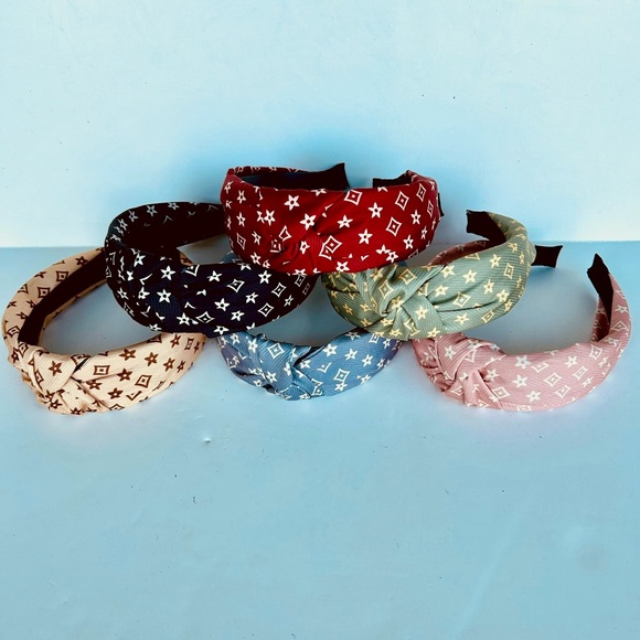 NWOT Printed Knot Tie Fashion Headbands - Picture 3 of 15
